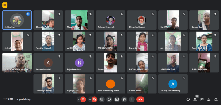Volunteering session