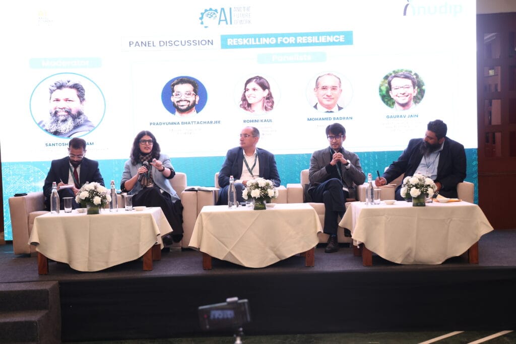 Panel 2 - Reskilling for Resilience Panelists: Santosh Abraham, Rohini Kaul, Pradyumna Bhattacharjee, Mohamed Badran, Gaurav Jain