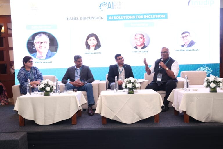 Panel 3 - AI solutions for inclusion Panelists: Ameya Vanjari, Pratima Harite, Saurabh Srivastava, Sudeep George
