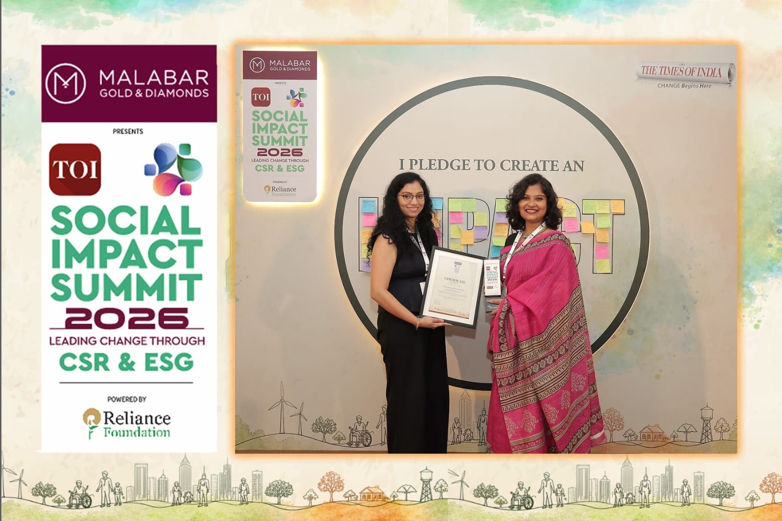 Winner of TOI Social Impact Summit 2026